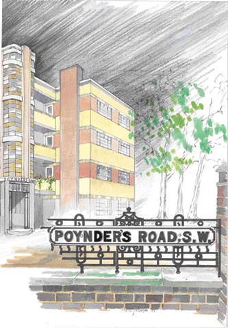 Poynnder's Road Watercolour